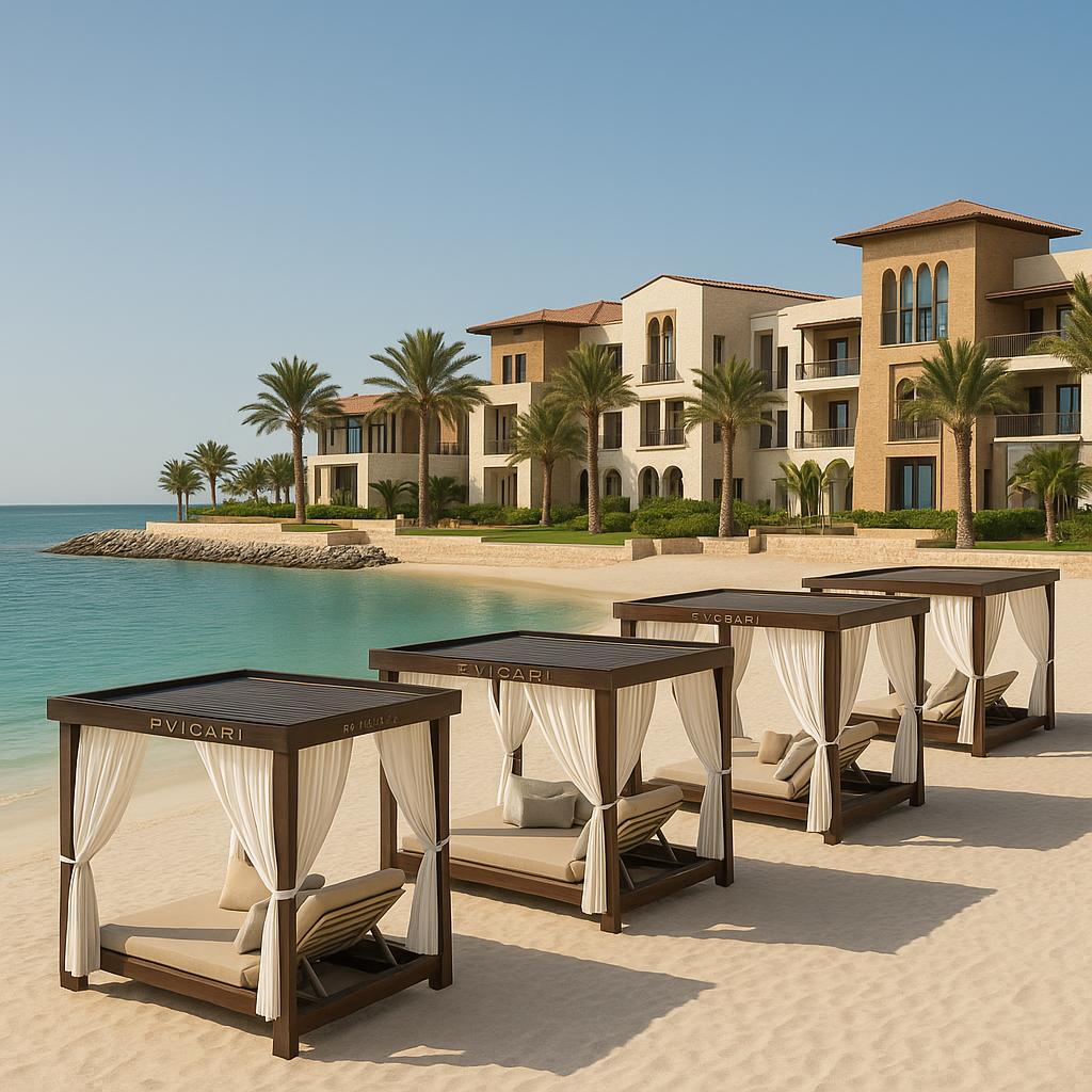 Bvlgari Resort Dubai private beach and cabanas