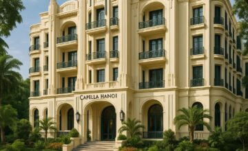 Capella Hanoi art-deco heritage architecture with gardens
