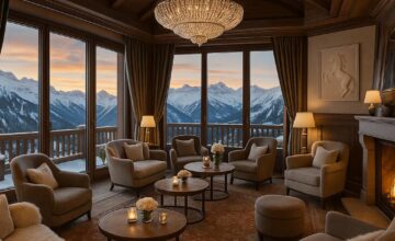 Cheval Blanc Courchevel luxury après-ski lounge