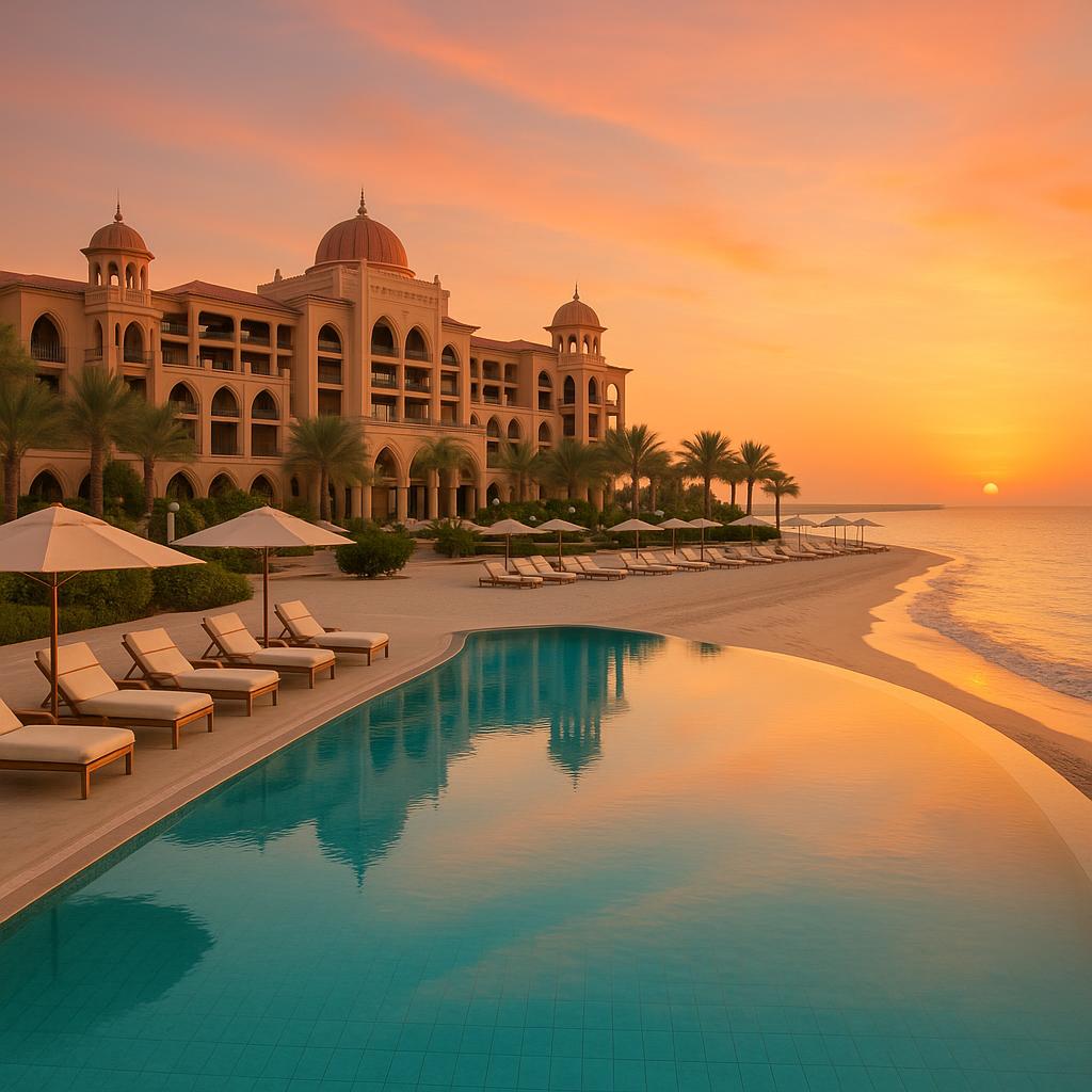 Four Seasons Resort Dubai beachfront pool and private beach view