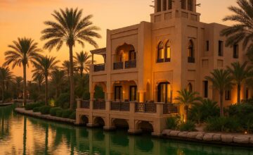 Jumeirah Dar Al Masyaf villa alongside serene canals