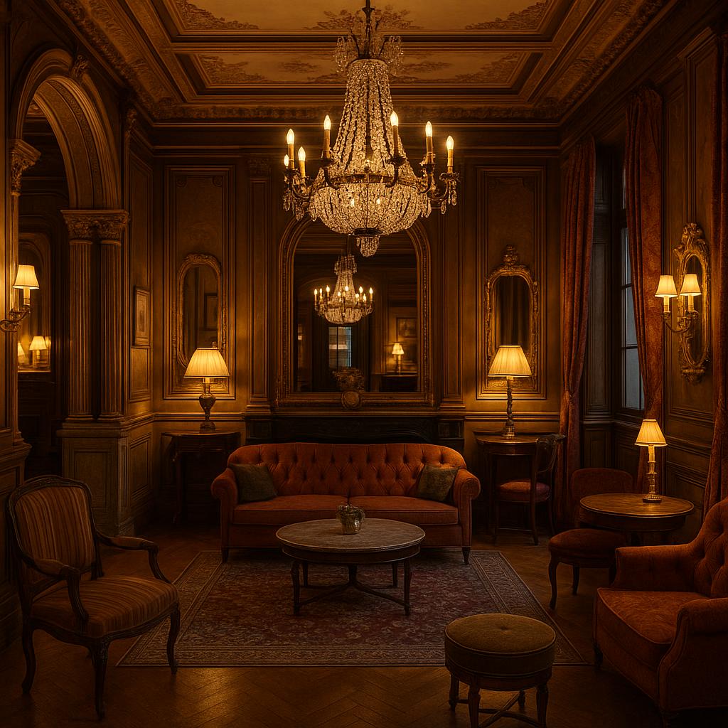 Maison Souquet interior showing Belle Époque luxury