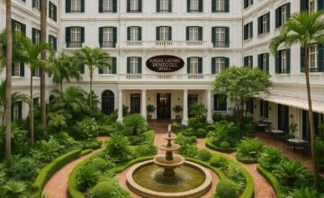 Sofitel Legend Metropole Hanoi French colonial architecture with green gardens