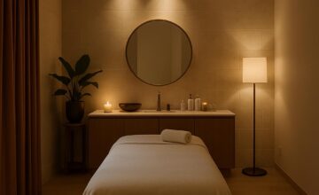Luxurious spa treatment room at The New York EDITION