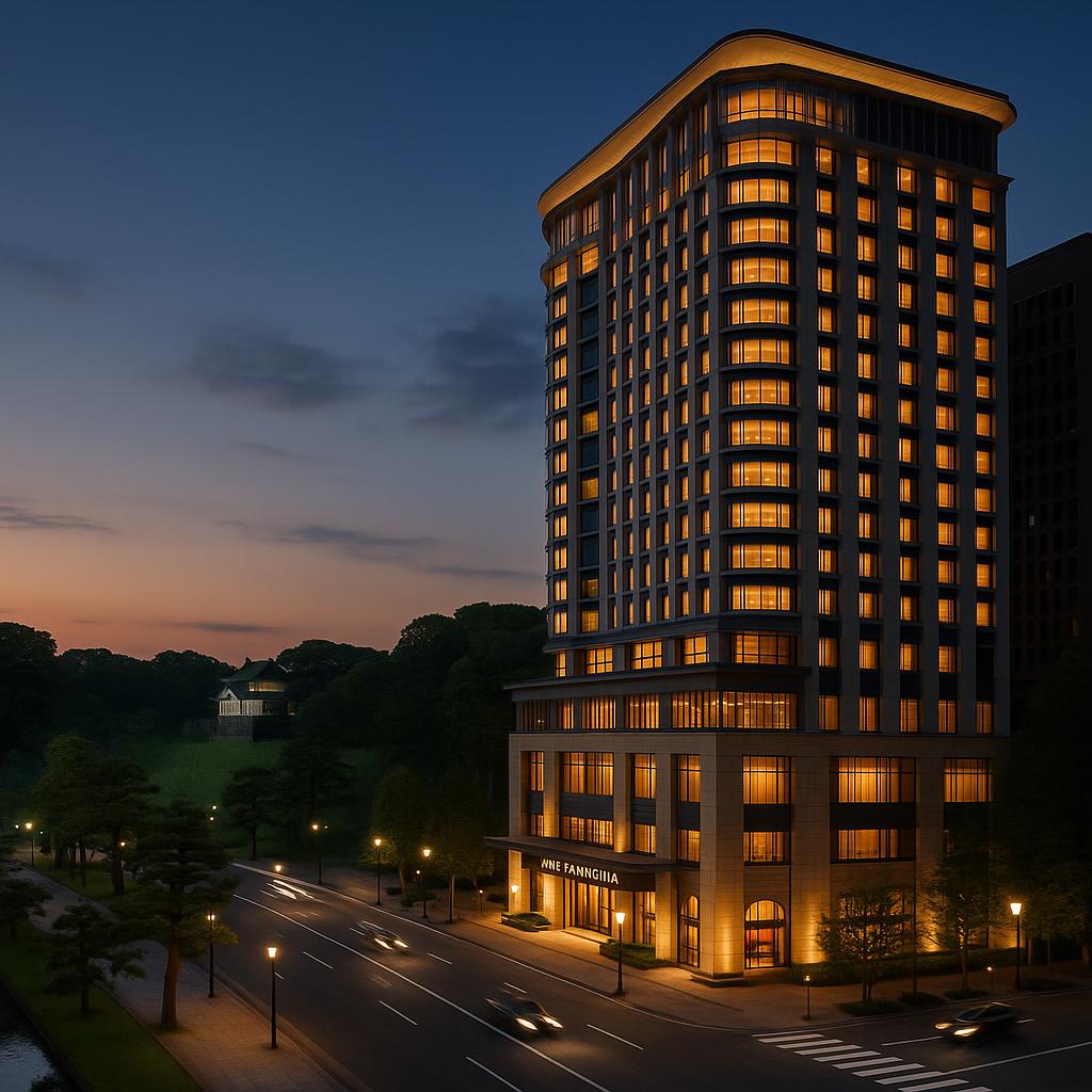 The Peninsula Tokyo overlooking Imperial Palace