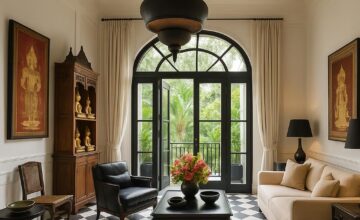 Designer room blending Thai aesthetics and modern comfort at The Siam
